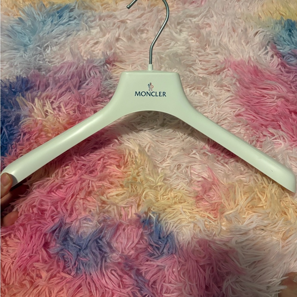 Moncler Cream Hanger with Logo